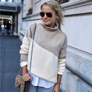 French Connection Colorblock Sweater Size XS (size 4)